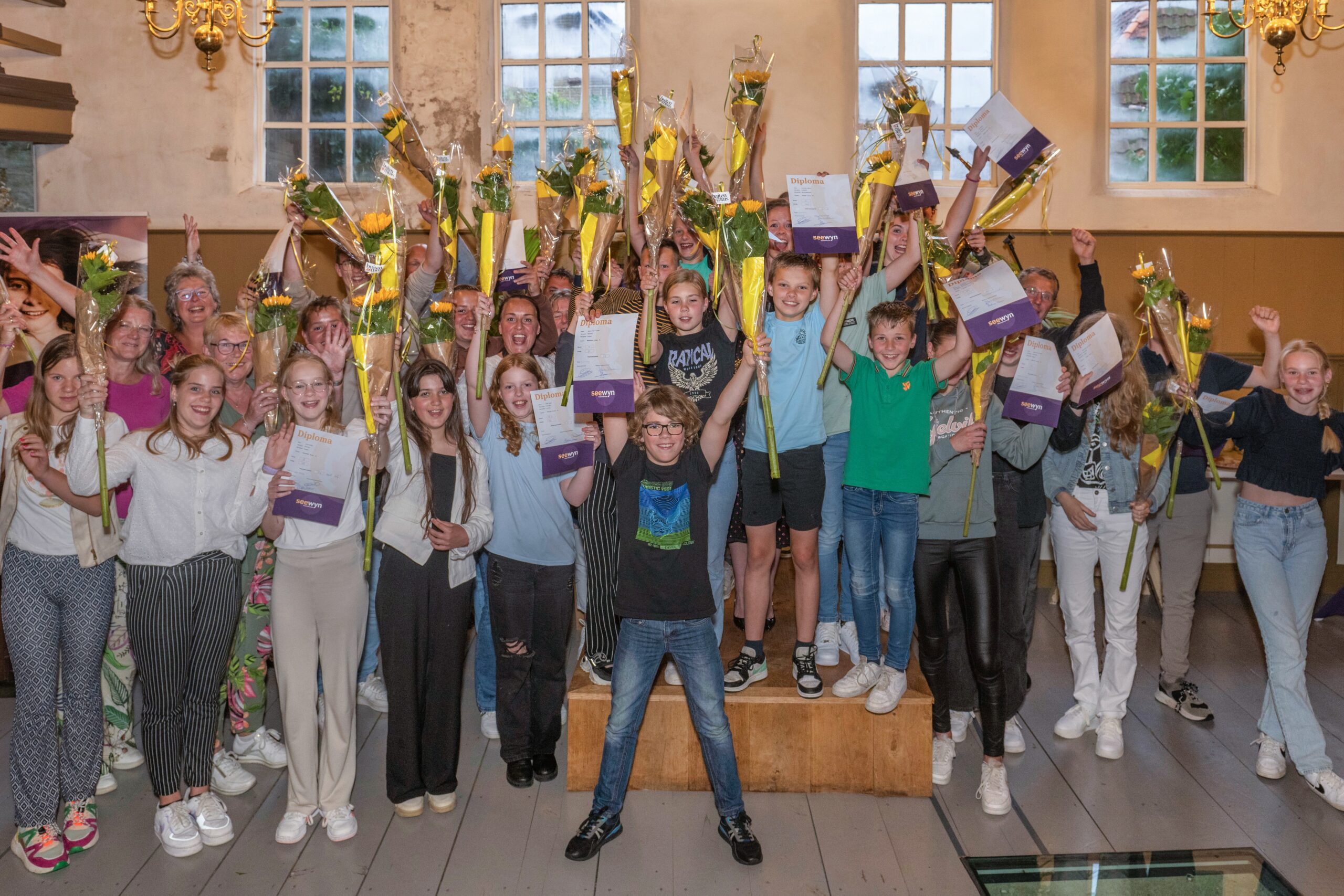Feestelijke avond met diploma uitreiking Seewyn. Wát een talent!